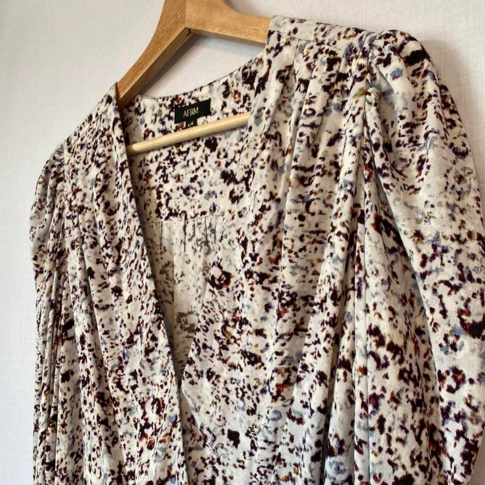 AFRM body suit with abstract pattern